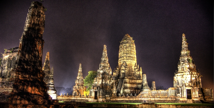 Ayutthaya Wat Chaiwatthanaram Night