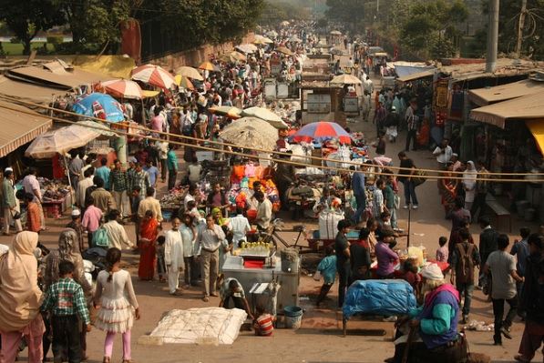 delhi Chandni Chowk market Esplorando Delhi